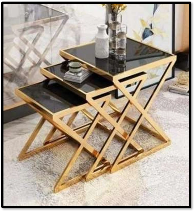 Modern Gold Nesting Tables
