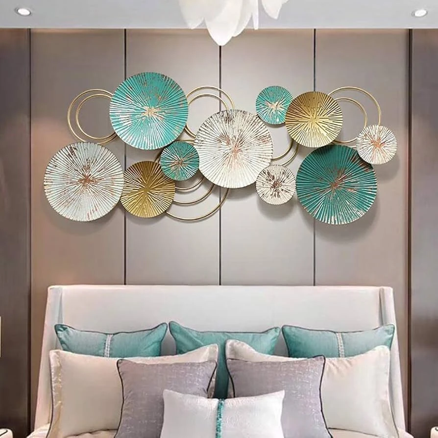 Modern Iron Wall Art – Multi-Color Decorative Wall Hanging - Image 2