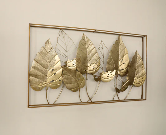 Luxury Golden Leaf Iron Wall Art Décor - Image 3