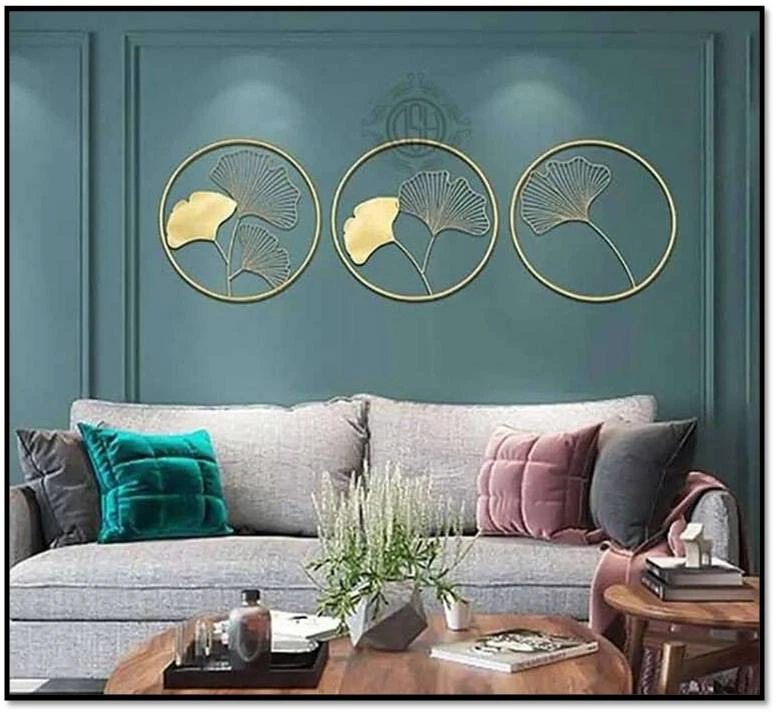 Luxury Gold Ginkgo Leaf Metal Wall Art