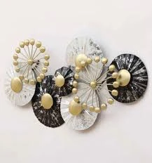 Luxury Golden Burst Iron Wall Art – Modern Abstract Metal Decorative Panel - Image 3