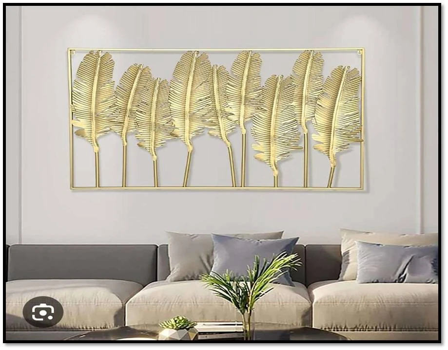 Set of 2 Gold Iron Planters with Black Stands – Modern Indoor Flower Pots